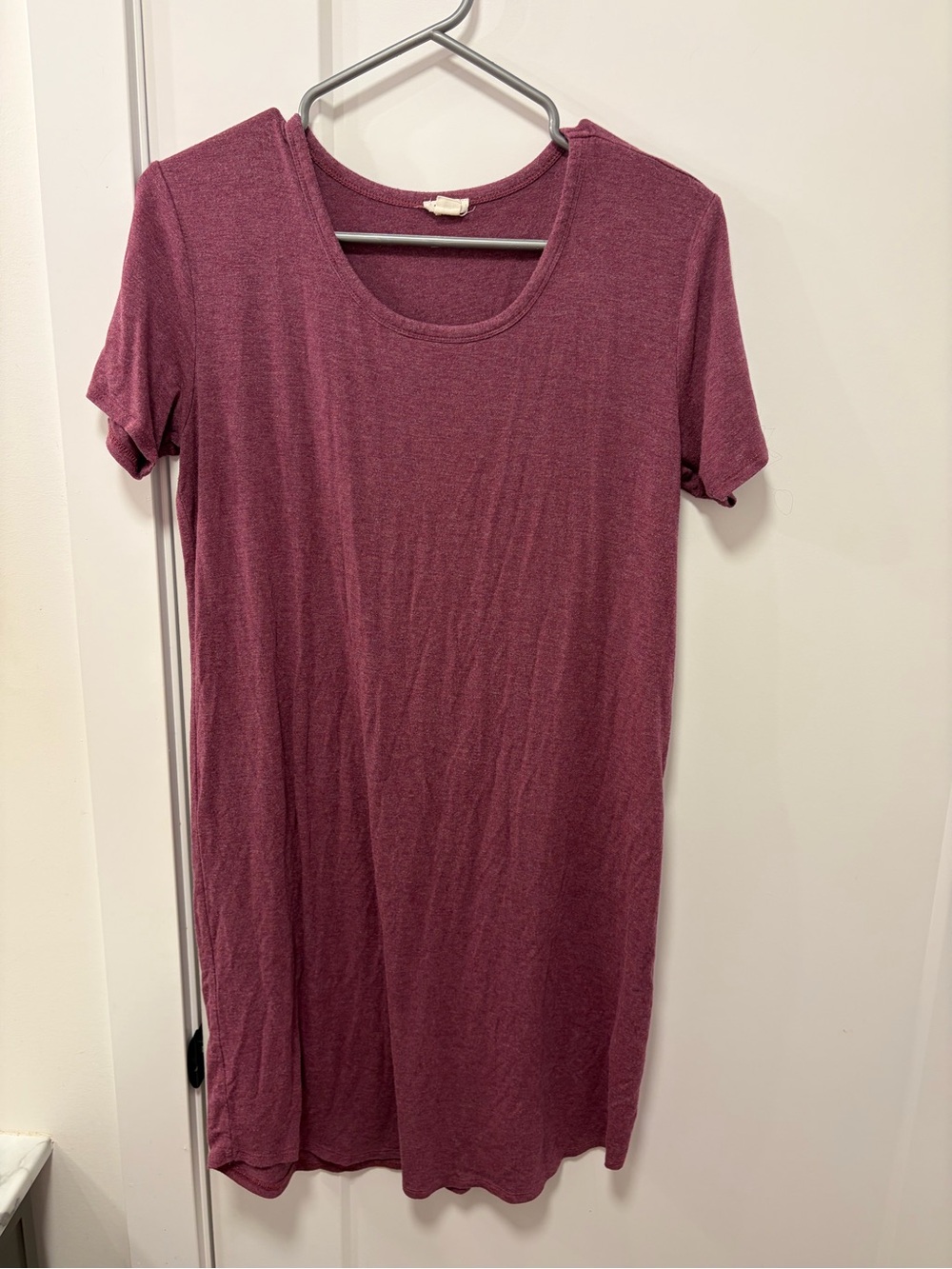 Garage Plum Short Sleeve Scoop Neck Tunic